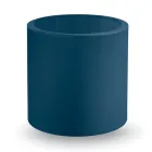 Mesa de centro redonda de jardín en polietileno coloreado Made in Italy - Noemi Viadurini