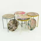 Mesa de centro para interior o exterior con estructura metálica Made in Italy - Carim Viadurini