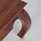 Mesa de centro clásica de madera maciza de acacia Homemotion - Zucco Viadurini