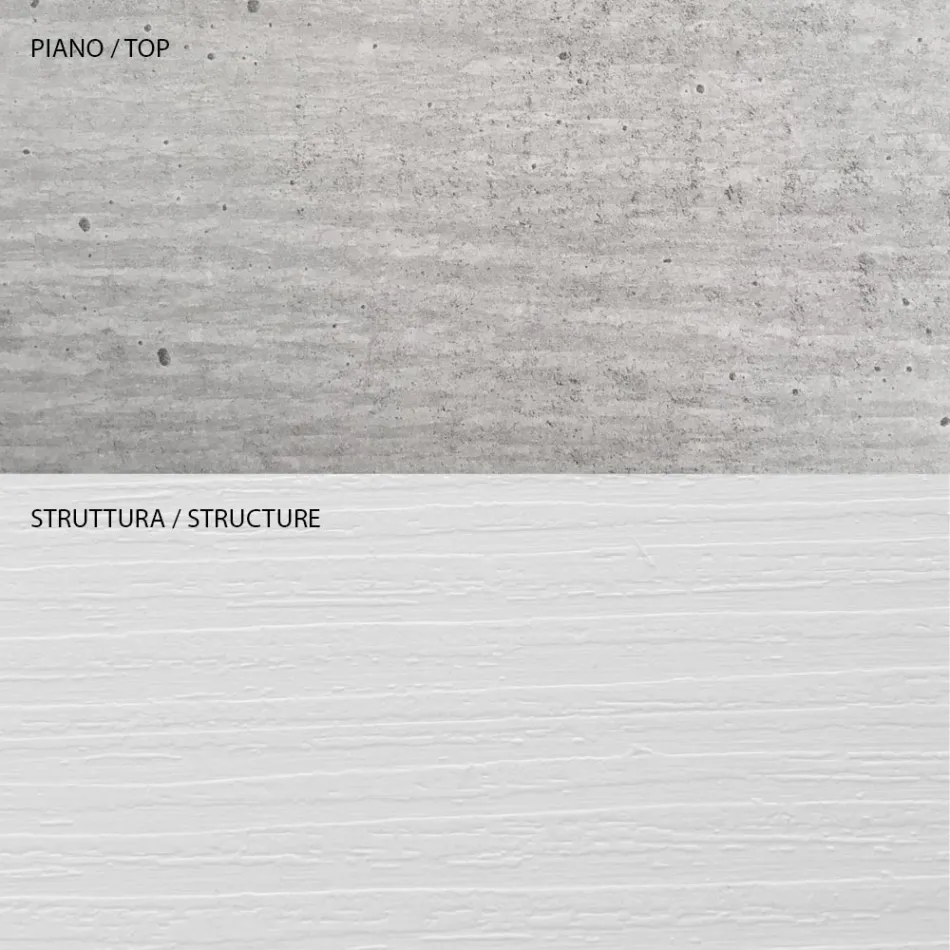 Mesa de centro con contenedor de madera - Scandio Viadurini