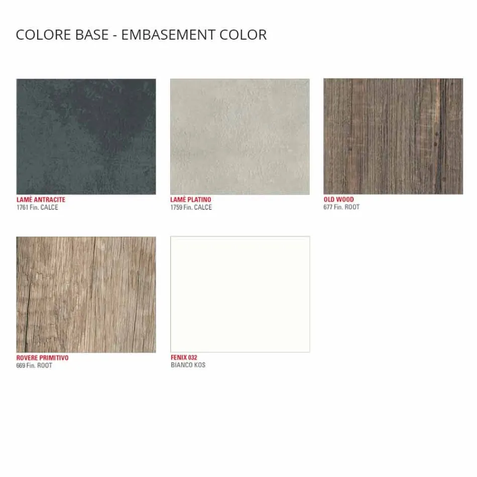 Mesa de centro con tapas giratorias en HPL Made in Italy, Precious - Paris Viadurini