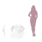 Mesa de centro con tapa y base de plexiglás Made in Italy - Brento Viadurini