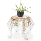 Mesa de centro con tapa y base de plexiglás Made in Italy - Brento Viadurini