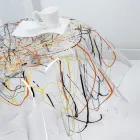 Mesa de centro con tapa y base de plexiglás Made in Italy - Brento Viadurini