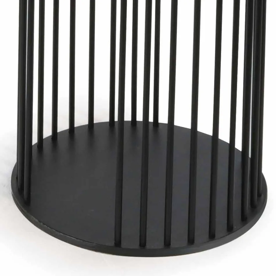 Mesa de centro con tapa redonda de cerámica Made in Italy - Montebianco Viadurini