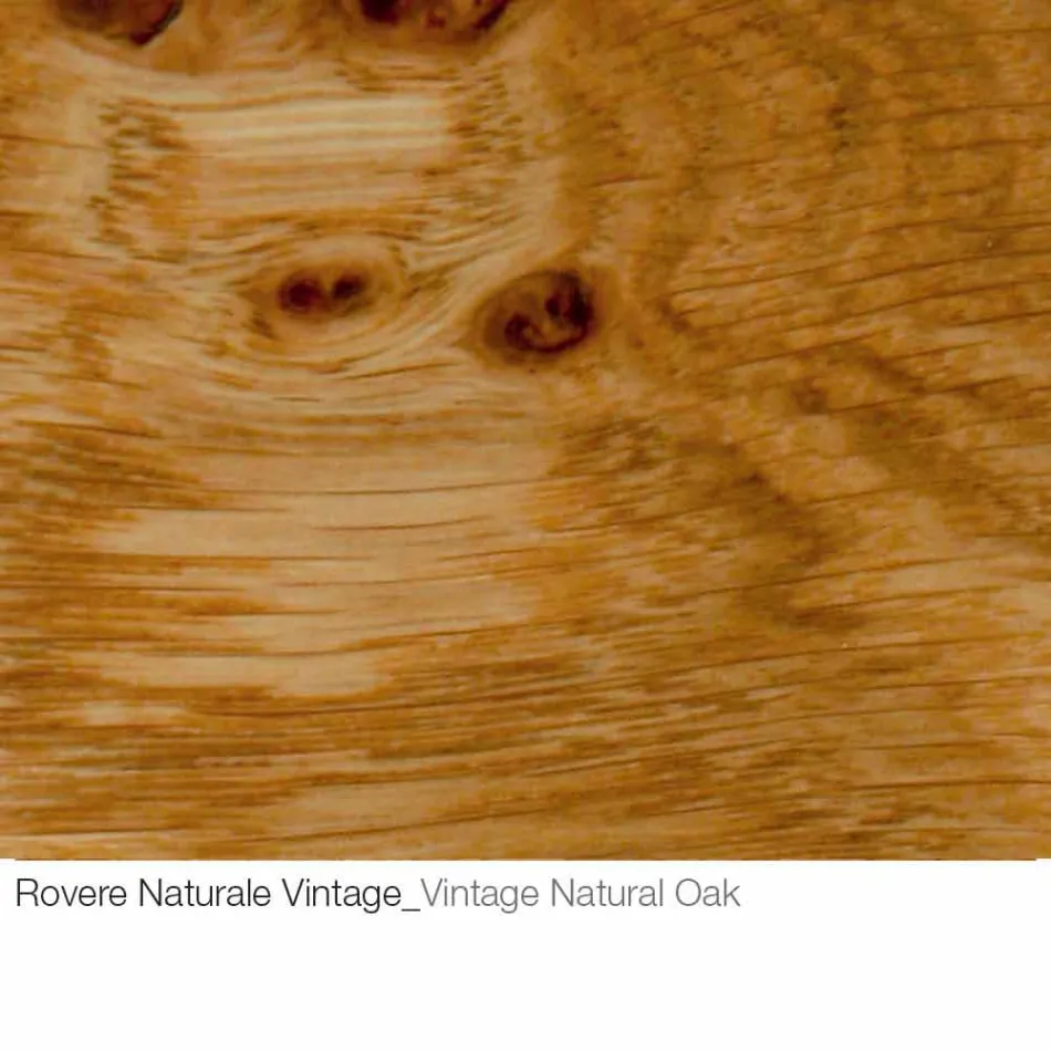 Mesa de centro con tapa redonda de madera Made in Italy - Montebianco Viadurini