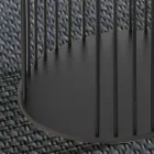 Mesa de centro con tapa redonda de madera Made in Italy - Montebianco Viadurini