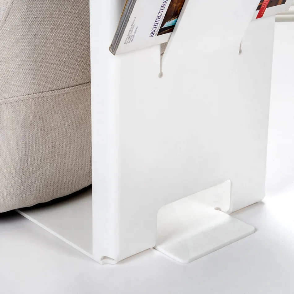 Mesa de centro con revistero de plexiglás Made in Italy - Belle Viadurini