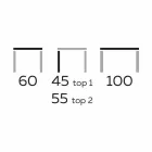 Mesa de centro de diseño con 2 tapas redondas en Gres Made in Italy - Estocolmo Viadurini