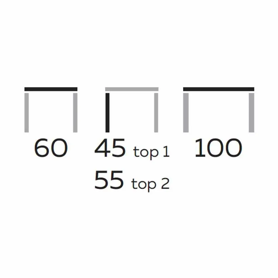 Mesa de centro de diseño con 2 tapas redondas en Gres Made in Italy - Estocolmo Viadurini