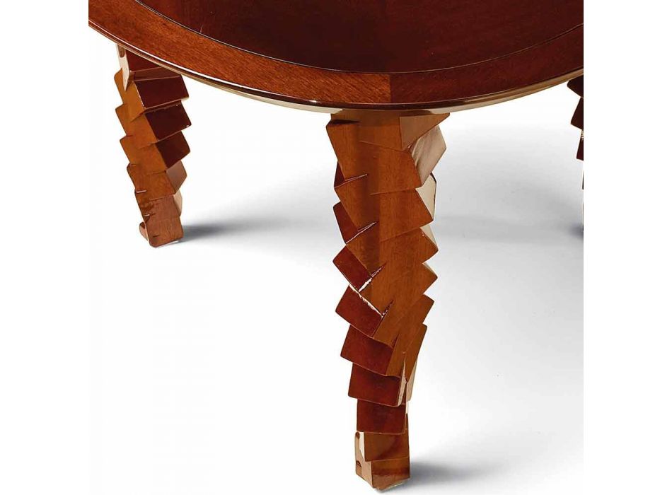 Mesita de madera de diseño moderno, fabricada en Italia, Loris Viadurini