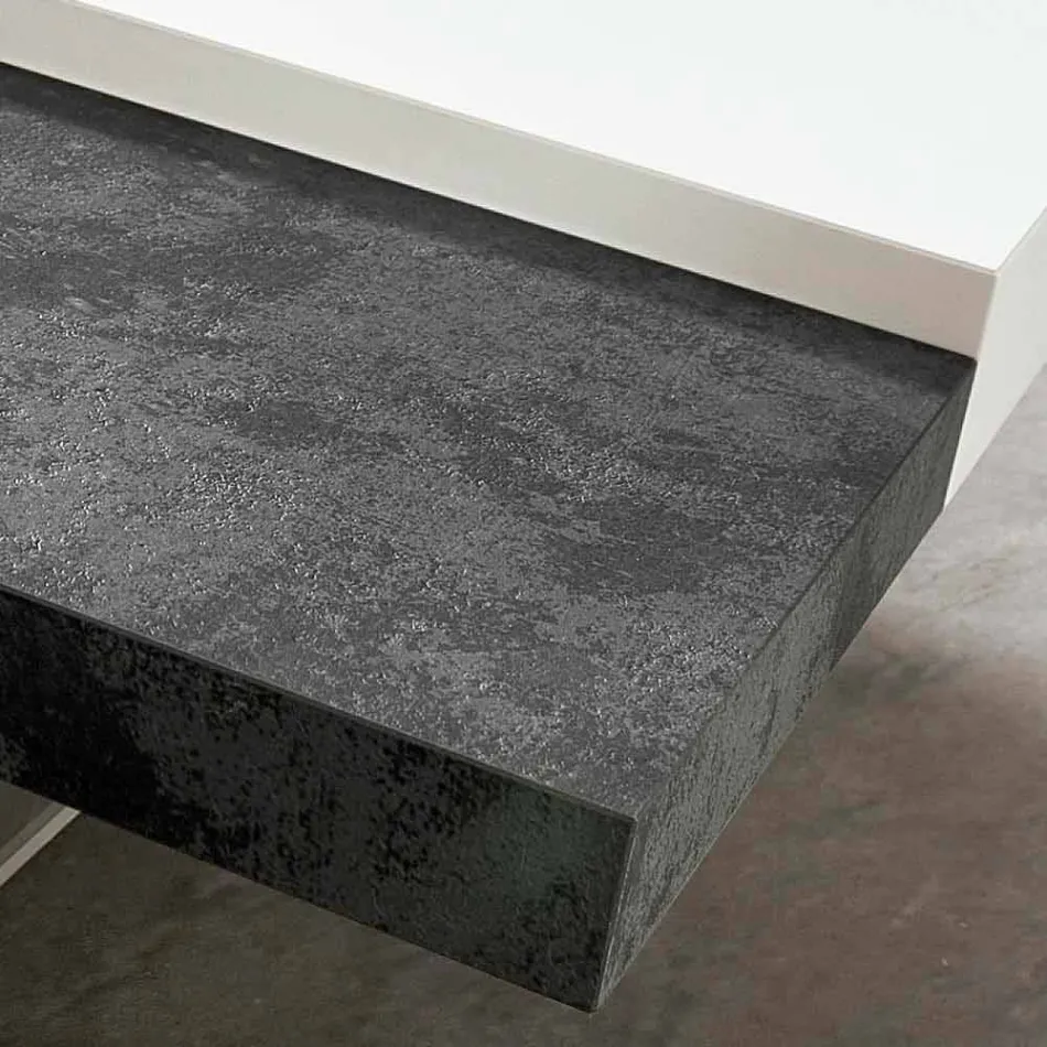 Mesa de centro Fenix con pies transparentes Made in Italy - Justin Viadurini