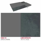 Mesa de centro Fenix con pies transparentes Made in Italy - Justin Viadurini