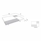 Mesa de centro Fenix con pies transparentes Made in Italy - Justin Viadurini