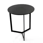 Mesa de centro de gres con base de acero Made in Italy - Aspira Viadurini