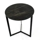 Mesa de centro de gres con base de acero Made in Italy - Aspira Viadurini