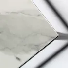 Mesa de centro de gres y base de acero Made in Italy - Birba Viadurini