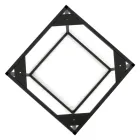 Mesa de centro de gres y base de acero Made in Italy - Birba Viadurini