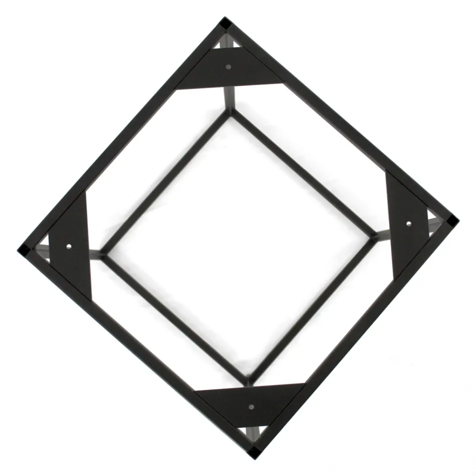 Mesa de centro de gres y base de acero Made in Italy - Birba Viadurini