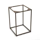 Mesa de centro de gres y base de acero Made in Italy - Birba Viadurini