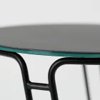 Mesa de Centro en Porcelana Grès y Base Redonda Made in Italy - Tullia Viadurini
