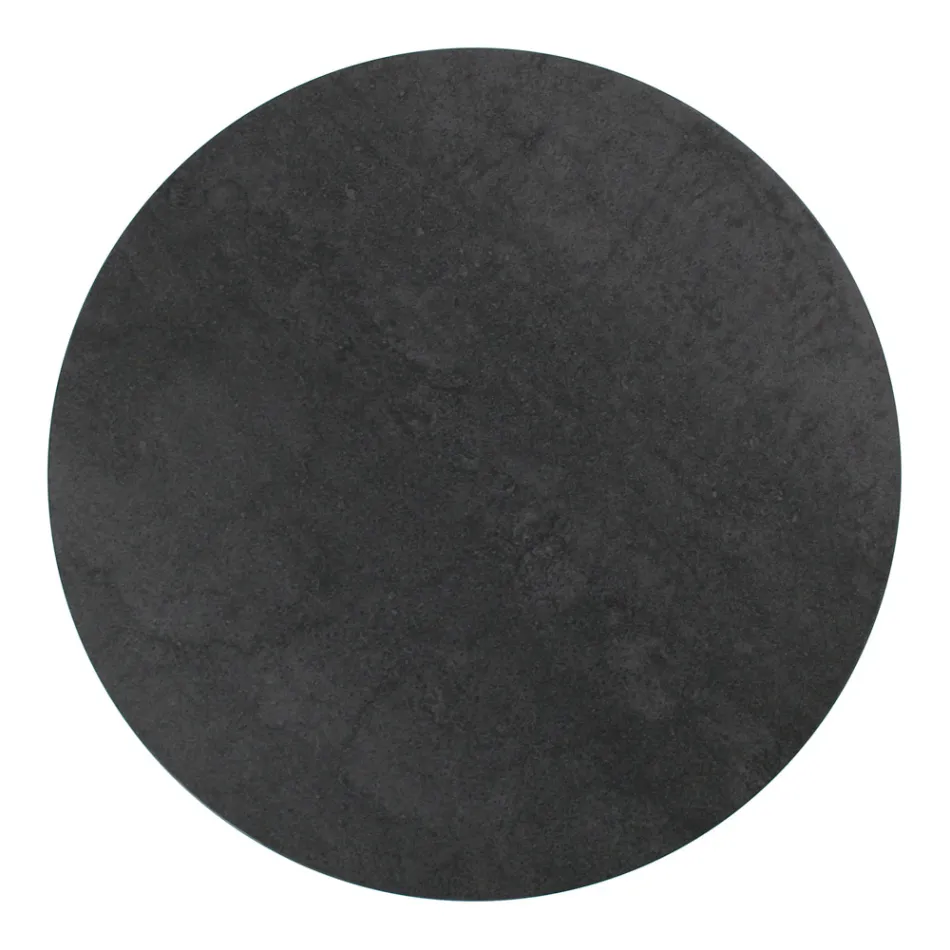 Mesa de Centro en Porcelana Grès y Base Redonda Made in Italy - Tullia Viadurini