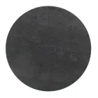 Mesa de centro de gres redonda y base de 3 medias lunas Made in Italy - Arepa Viadurini