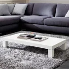 Mesa de centro Hpl con patas de metal Made in Italy - Nebbiolo Viadurini