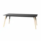 Mesa de centro en laminado blanco o negro en 2 tamaños - Faz Wood by Vondom Viadurini