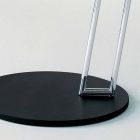 Mesa de centro en Mdf lacado negro y acero Made in Italy - Sestante Viadurini