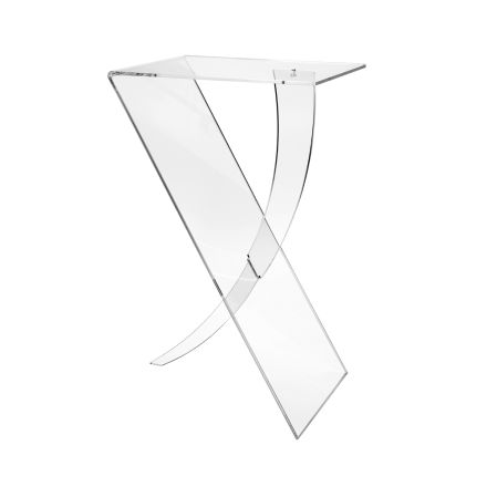 Mesa de centro de plexiglás de Virgin Polymer Made in Italy - Elsa Viadurini