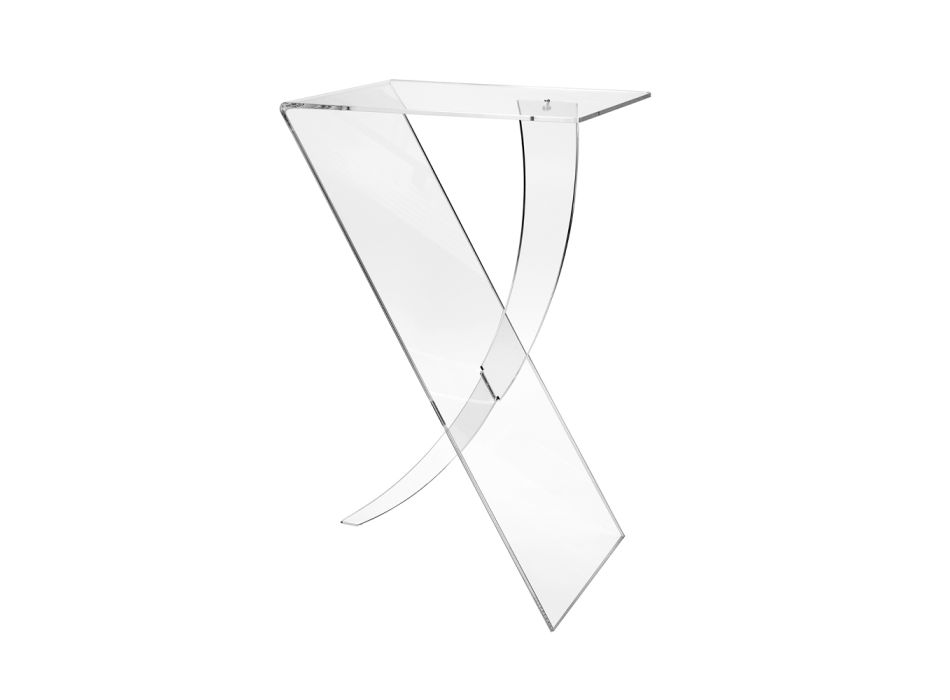 Mesa de centro de plexiglás de Virgin Polymer Made in Italy - Elsa Viadurini