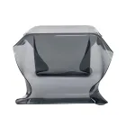 Mesa de centro de plexiglás revestida a mano Made in Italy - Pippo Viadurini