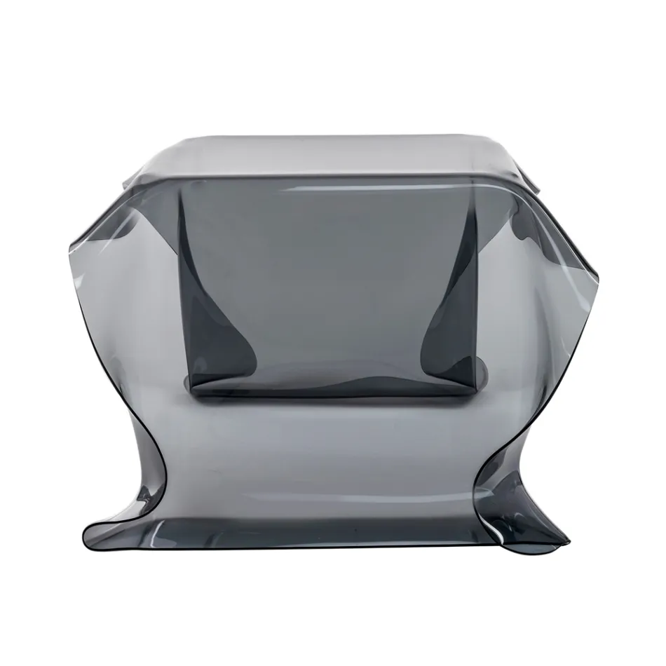 Mesa de centro de plexiglás revestida a mano Made in Italy - Pippo Viadurini