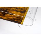 Mesa de centro en plexiglás transparente o con madera de diseño - Yeso Viadurini