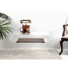Mesa de centro en plexiglás transparente o con madera de diseño - Yeso Viadurini