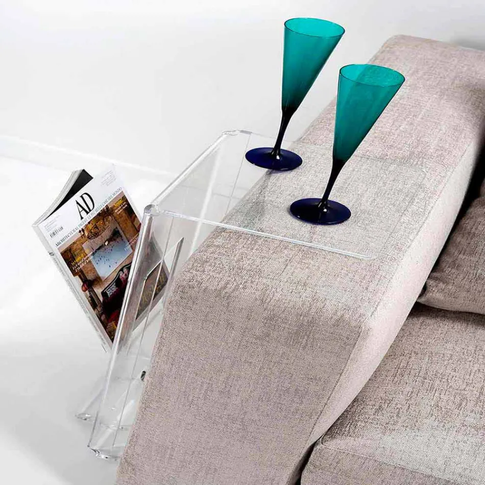 Mesita en diseño transparente PMMA Quero Vas Viadurini