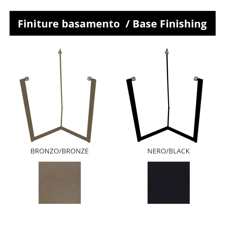 Mesa de centro de vidrio con base de acero Made in Italy - Aspira Viadurini