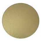 Mesa de centro de vidrio y base con 3 medias lunas Made in Italy - Arepa Viadurini