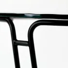 Mesa de centro de vidrio y base redonda Made in Italy - Tullia Viadurini