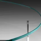 Mesa de centro moderna con tapa de cristal Made in Italy - Cinci Viadurini