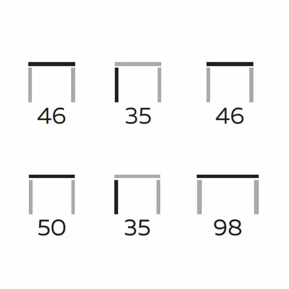Mesa de centro moderna en madera de haya y gres Made in Italy - Titanic Viadurini