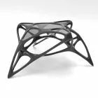 Moderna mesa de centro de vidrio y mesa lunar # 2 de Adamantx® Viadurini