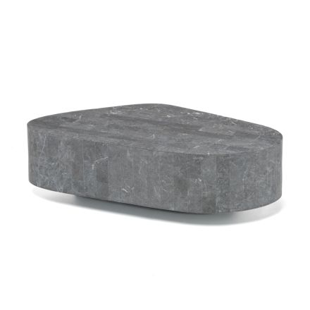 Mesa de centro moderna con forma de piedra fósil - Bowie Viadurini