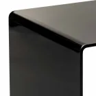 Mesa de centro moderna negra 40x40cm Terry Small, hecha en Italia Viadurini