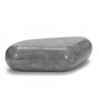 Mesa de centro ovalada en piedra fósil moderna - Avenue Viadurini