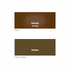 Mesa de centro redonda con tapa de cristal Made in Italy - Indio Viadurini