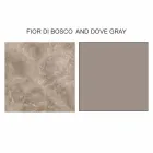 Mesa de centro redonda de diseño en gres y fresno Made in Italy - Bering Viadurini