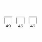 Mesa de centro redonda de diseño en gres y fresno Made in Italy - Bering Viadurini