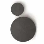 Mesa de centro redonda de MDF con estructura metálica Made in Italy - Aloe Viadurini